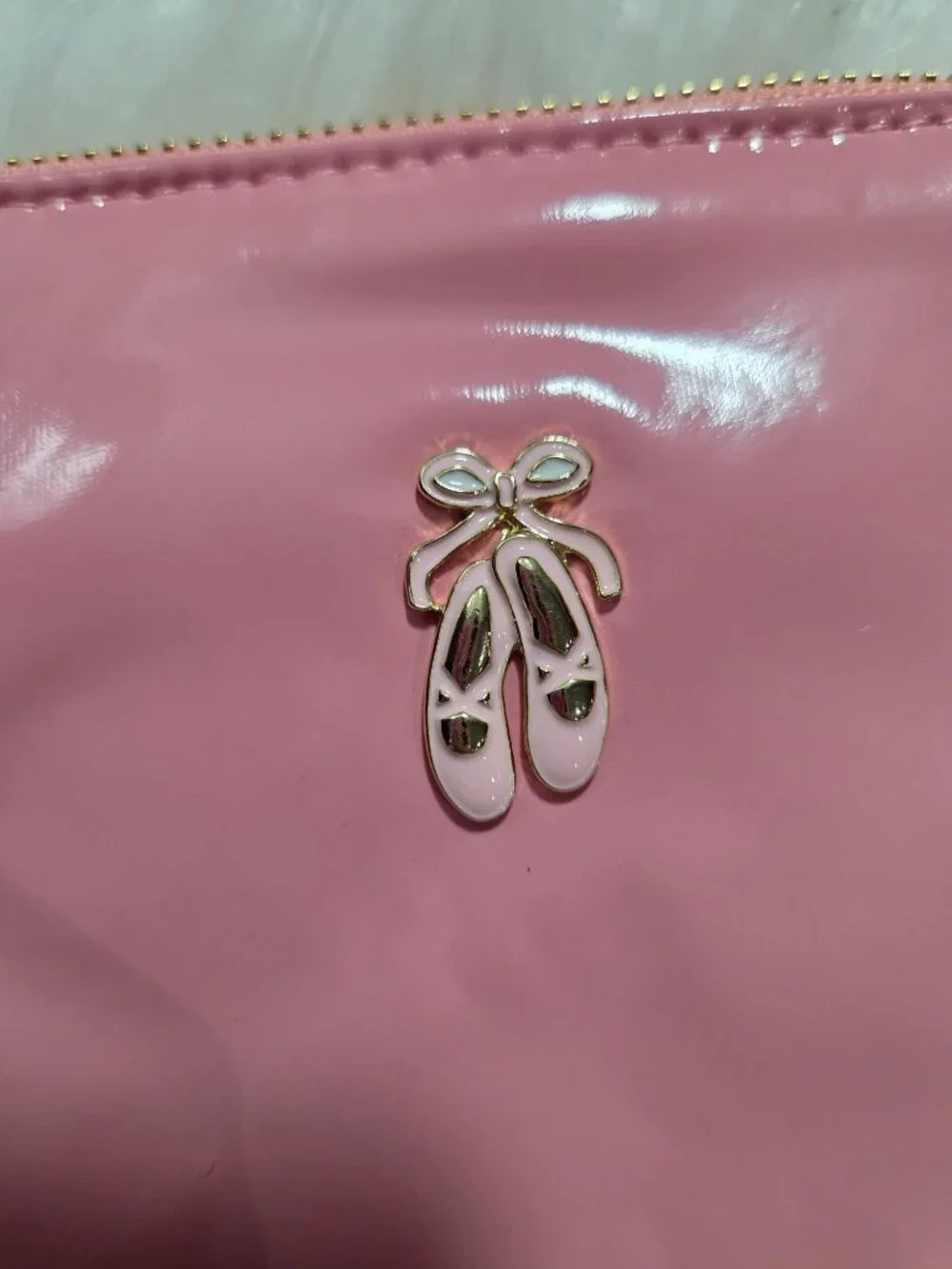 BaubleBar Ballerina Slipper Design Zipper Pouch